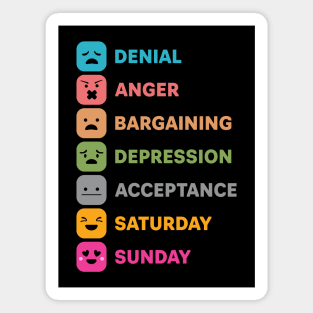 7 STAGES OF WEEK Magnet